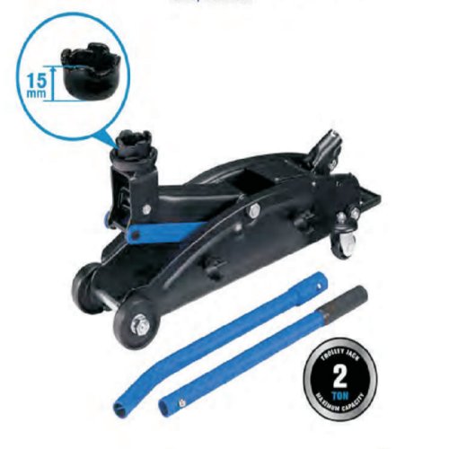 2T Trolley Jack 135-342mm,Net Weight 9.6kgs