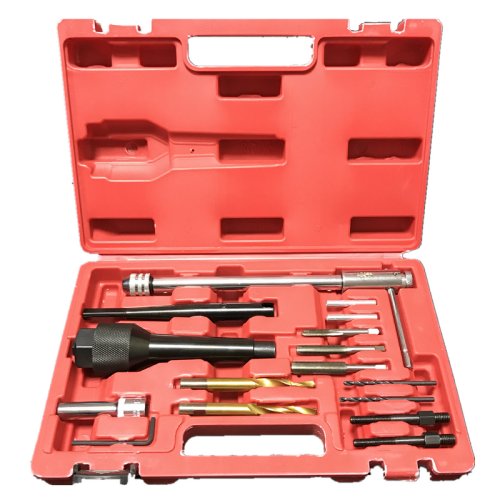 16 PCS Ratchet Drill Holding Adaptor Professional Puller Glow Plug Removal Set