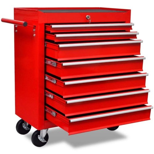 Tool Cart With Seven Drawers