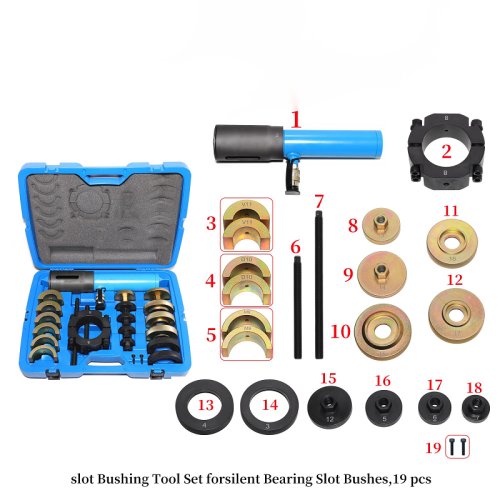 Slot Bushing Tool Set Forsilent Bearing Slot Bushes,19 pcs