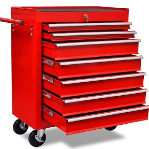 Tool Cart With Seven Drawers