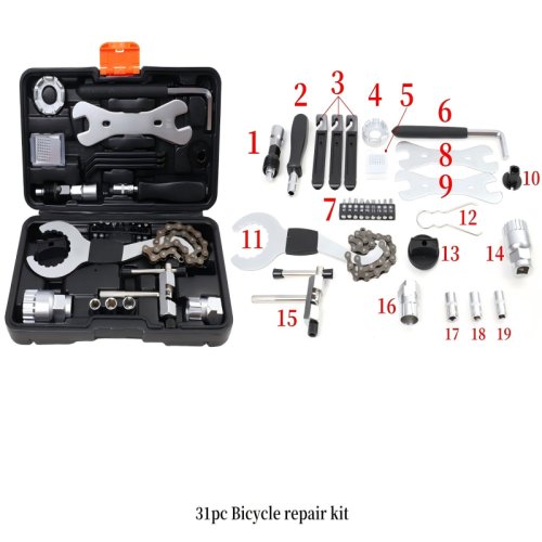 31pc Bicycle repair kit