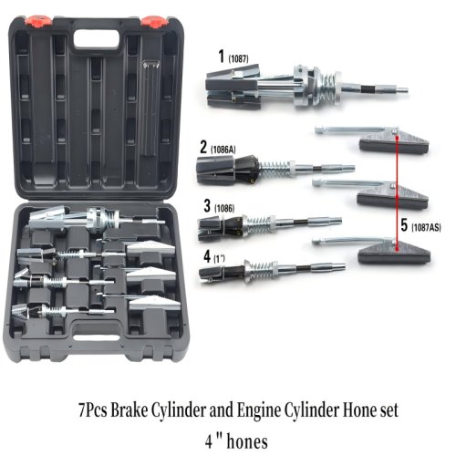 7Pcs Brake Cylinder and Engine Cylinder Hone set 4 " hones