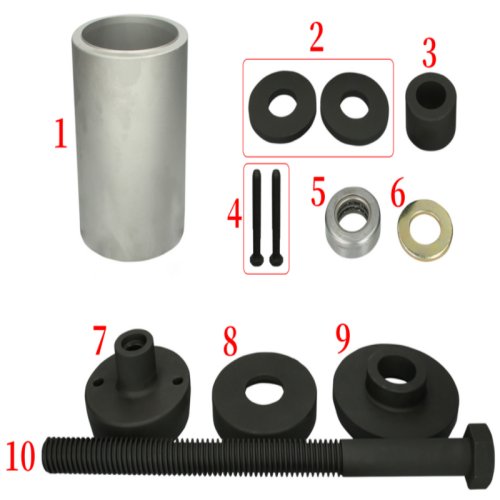 Mounting tool for rubber-bearing bush