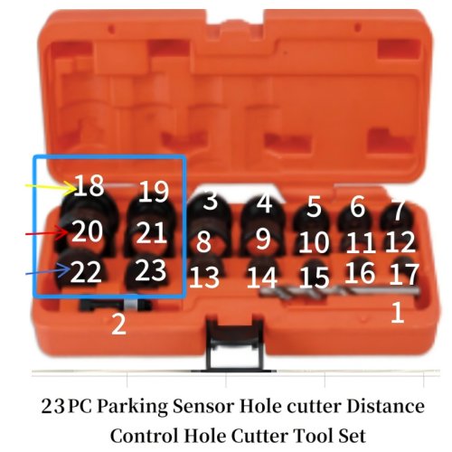 23 PC Parking Sensor Hole cutter Distance Control Hole Cutter Tool Set