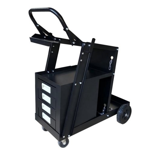 4-Drawer Welding Trolley Cart With Handle