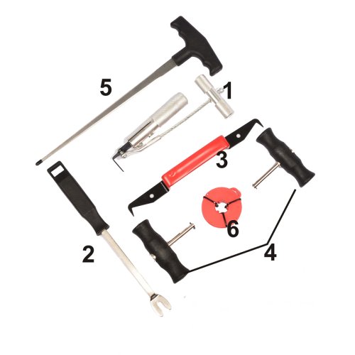 7pc Automotive Professional Windshield Wind Glass Remover Removal Tool Kit