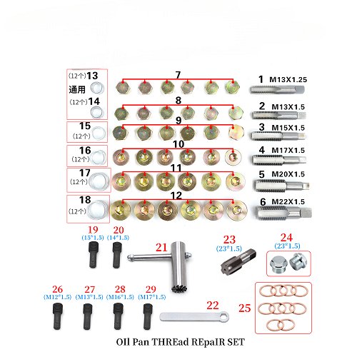 OI Pan Thread Repair Set
