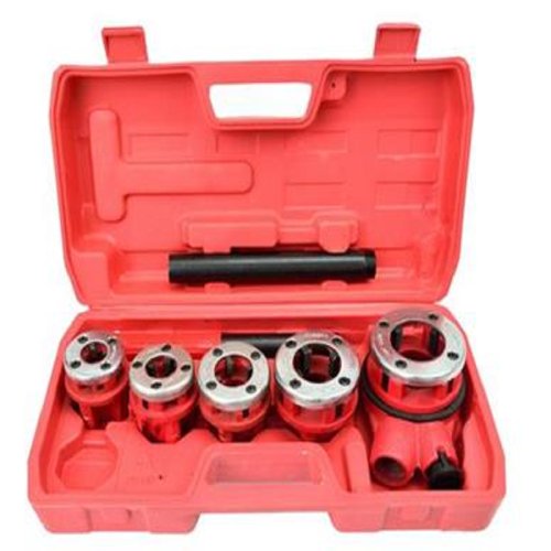 Ratchet Pipe Threading Set 5pcs from 3/8 to 1-1/4 in