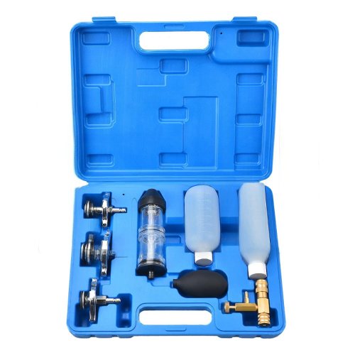 Combustion leak detector cooling system CO2 tester
