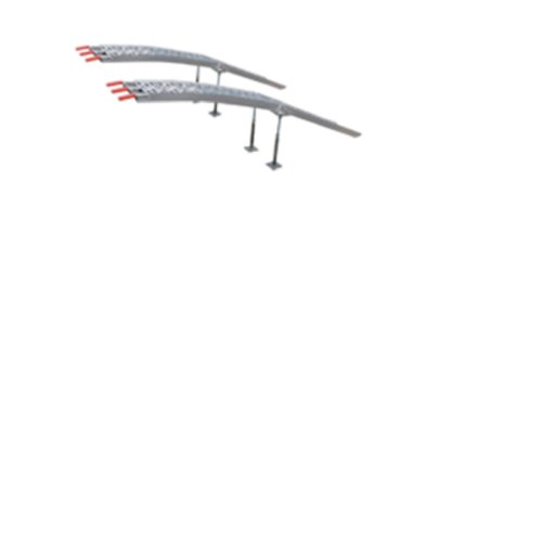 Arch - shaped aluminum ladder ramp 228CM