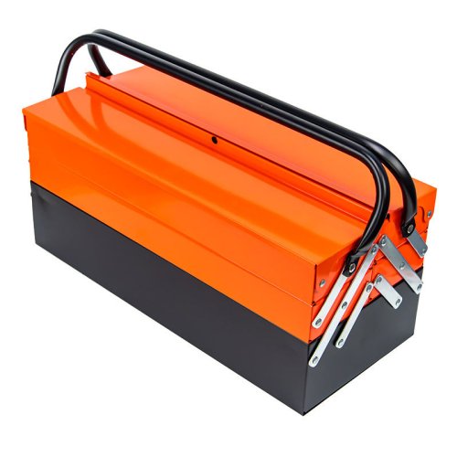 Portable metal foldable toolbox