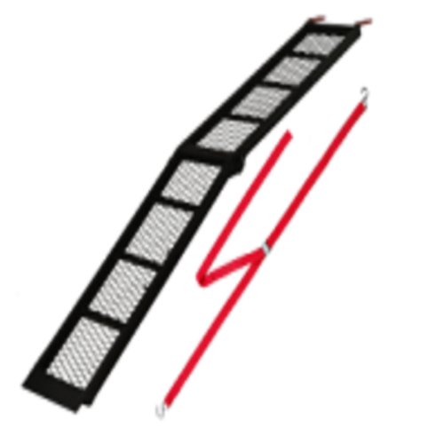 800 lbs Foldable Steel Ramp - Mesh  84"L x 11"W