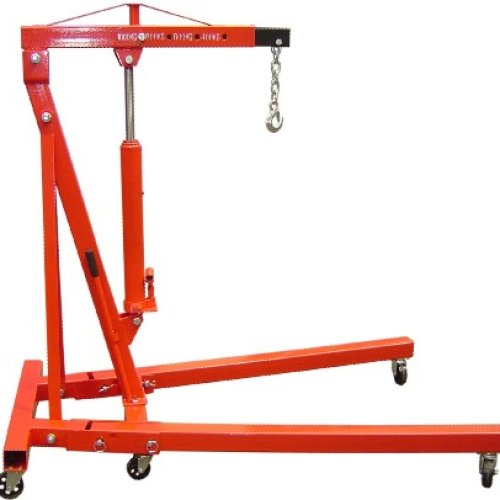 2T Foldable Engine Crane,double pump