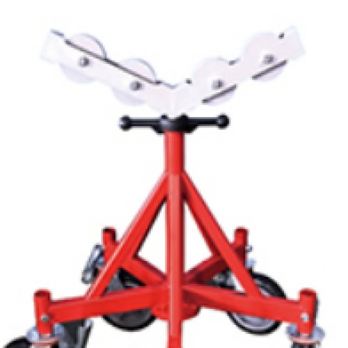 Heavy Duty Pipe Stand with Five Mecanum Wheel
