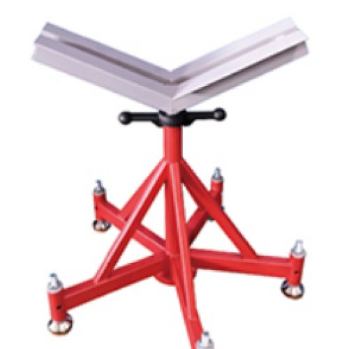 Heavy Duty Pipe Stand with Five Mecanum Wheels