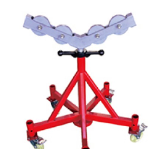 Heavy Duty Pipe Stand with Five Small Mecanum Wheel