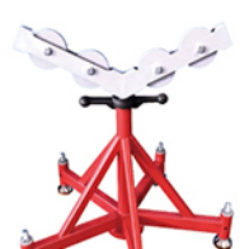 Heavy Duty Pipe Stand with Five Mecanum Wheels