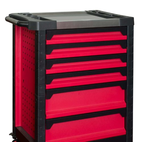 Six  Drawer Tool Cart