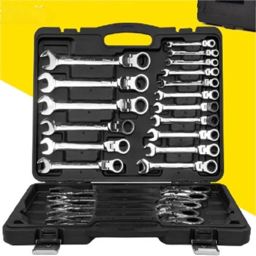 22pcs 6-32mm mirror ratchet wrench set(movable head)