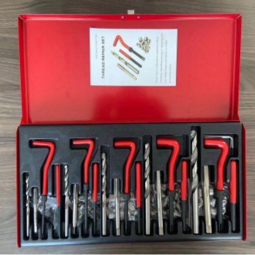 131 Piece Set of Thread Repair Tools