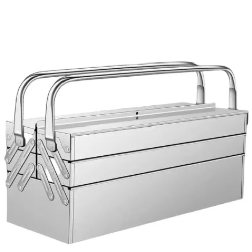 Three layers of stainless steel Folding toolbox
