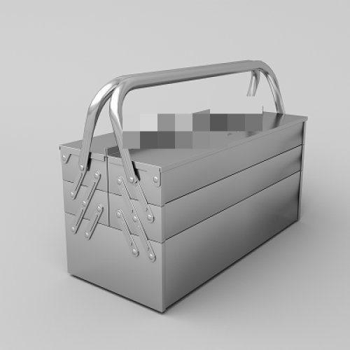 Three layers of stainless steel Folding toolbox 425*202*212