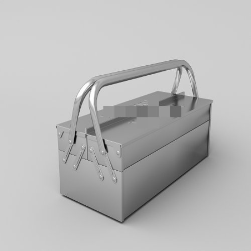 Two layers of stainless steel Folding toolbox 425*202*165