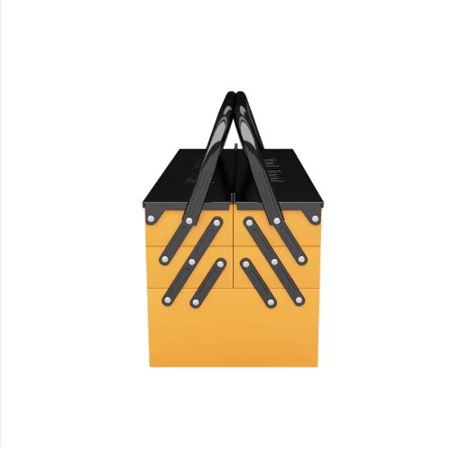 Galvanized sheet sprayed with 3 layers Folding toolbox 425*202*212