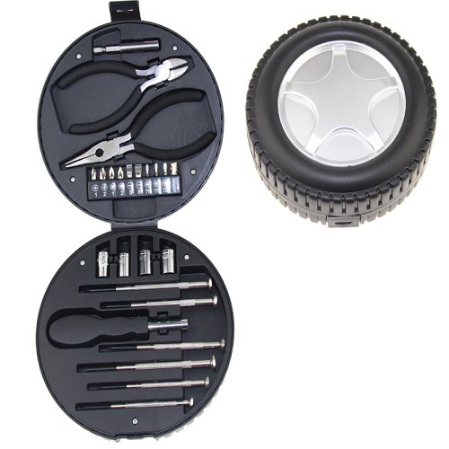 24 Piece Tool Kit in a Tire Box
