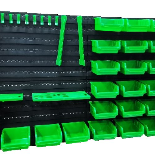 46 Piece Plastic Mounted Wall DIY Tool 