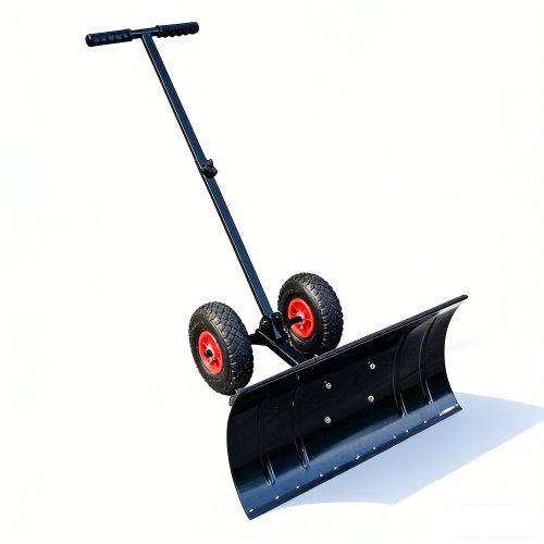 Wheeled Snow Pusher