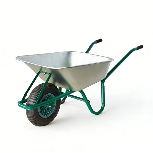 Galvanized Steel Single Wheel Wheelbarrow