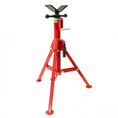 Medium Height Adjustable V-Head Pipe Stand