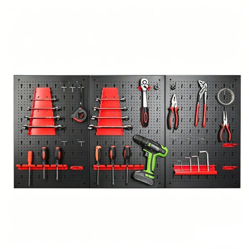 Upgraded 33-Piece Tool Pegboard Set