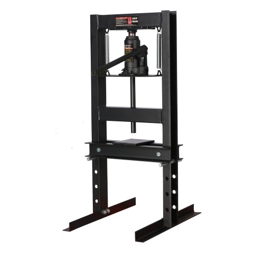 12 Ton Hydraulic Shop Press with Bottle Jack