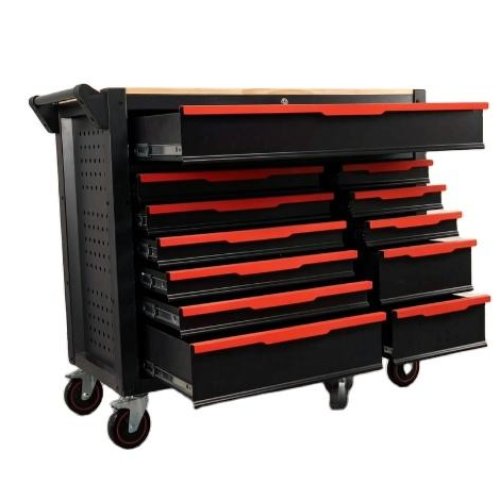 12-Drawer Rolling Tool Trolley
