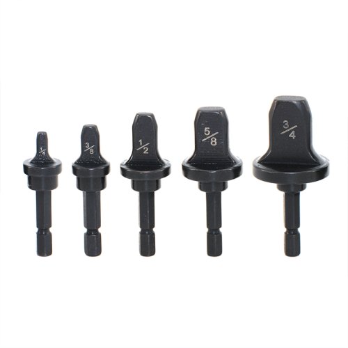 Expander Heads for Electric Tube Expander, 5 pcs/set（1/4,3/8,1/2,5/8,3/4")--Wire-Cut Version