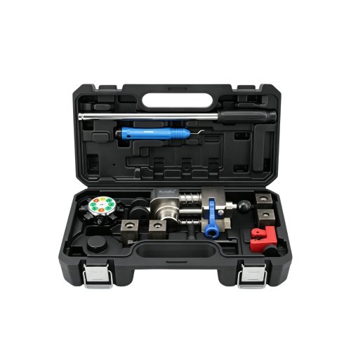 Automotive Brake Tube Flaring Tool Set (3/16", 1/4", 5/16", 3/8"), 45 Degree, Equipped with CT-207 & CT-128